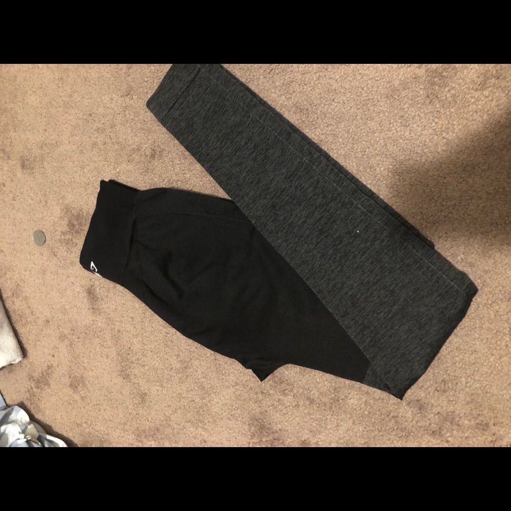 Gymshark two tone legging S(black/gray)
